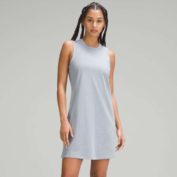 lululemon athletica Dresses & Skirts - Lululemon Classic-Fit Cotton-Blend Dress Chambray